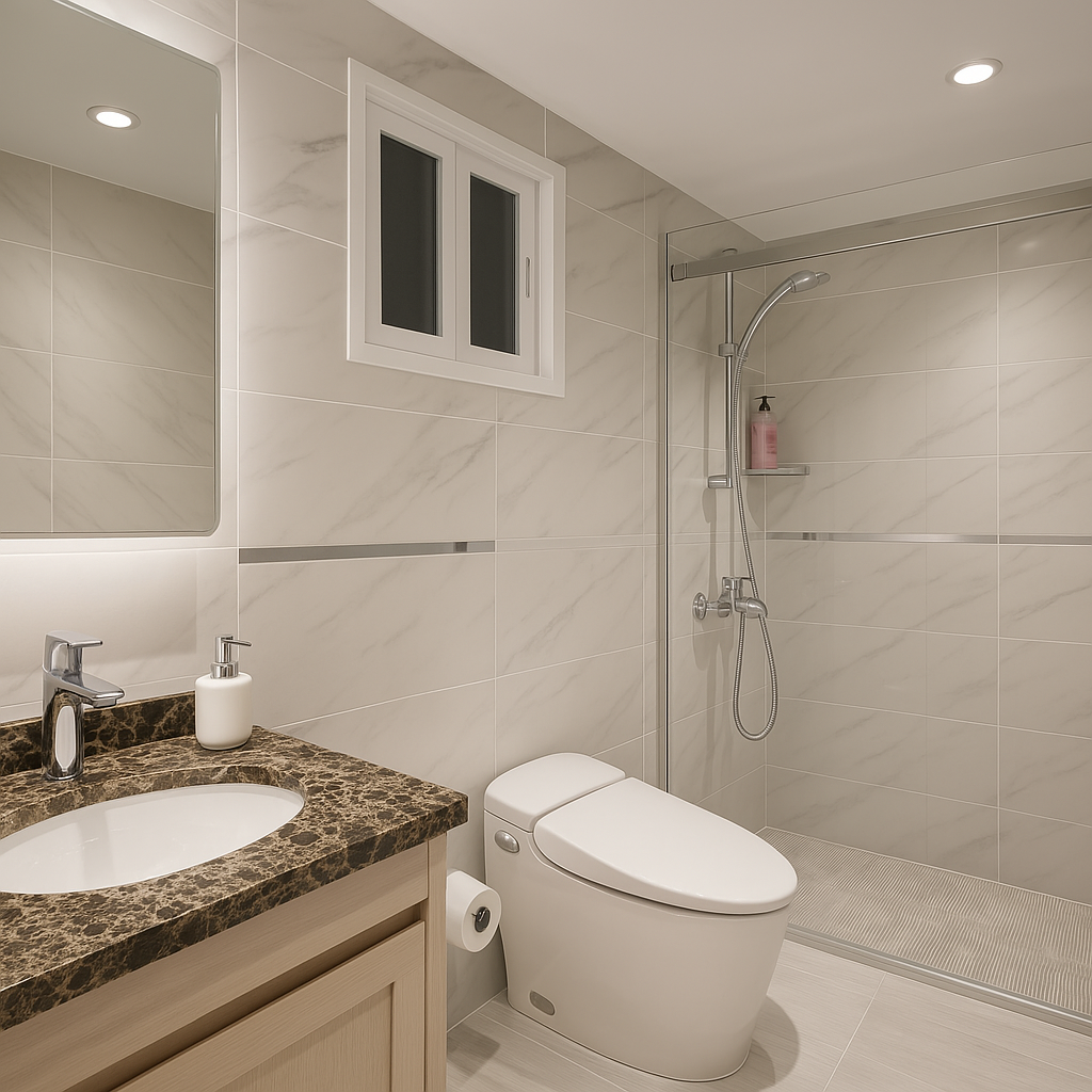 1_cozy_beach_bathroom Cozy Beach Bathroom